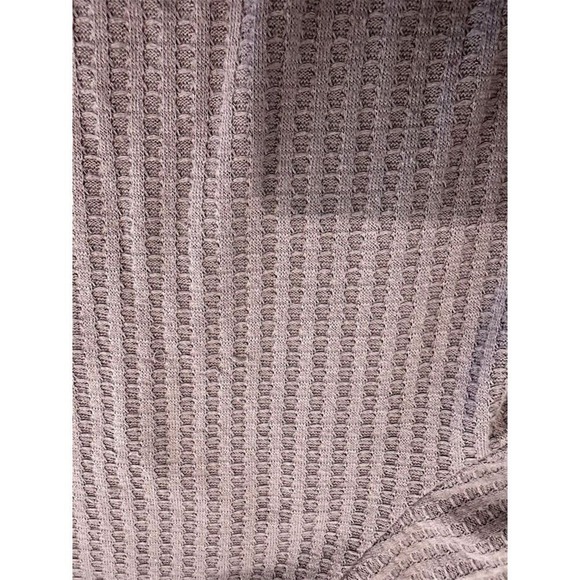 Chaser Womens‎ Purple Waffle Knit Long Sleeve Thermal Top Size Small Pullover - Picture 5 of 6